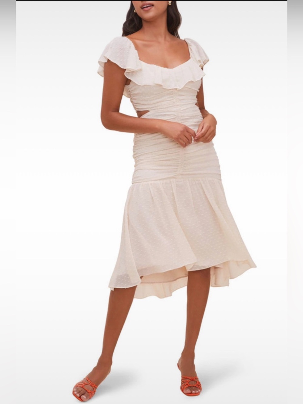 ASTR the Label Devereaux Gathered Ruffle Dress